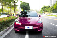 特斯拉modelY-PET琉璃塔塔红-RG瑞集名车改色贴膜