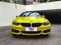 宝马440i-超亮金属柠檬黄-RG瑞集名车改色贴膜南京加盟
