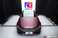 奔驰E300L-PET罗曼尼红-RG瑞集名车改色贴膜