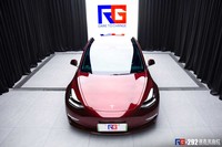 特斯拉model 3-液态龙血红-RG瑞集名车改色贴膜