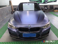 宝马320LI-电光午夜蓝-英国RG瑞集汽车改色膜浙江嘉兴施工店出品