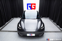 特斯拉modely-PET液态金属木兰灰-RG瑞集名车改色贴膜