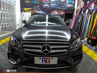 奔驰E200L-电光黑-RG瑞集改色膜福建泉州店出品