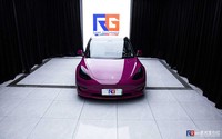 特斯拉model 3-星光宝石红-RG瑞集名车改色贴膜