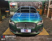 林肯MKZ-亮面早春绿-英国RG瑞集汽车改色膜招商加盟