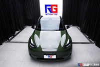 特斯拉model y-PET黑橄榄-RG瑞集名车改色贴膜