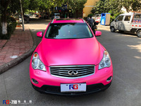 英菲尼迪 QX50-电光粉-RG瑞集改色膜浙江永康加盟店出品