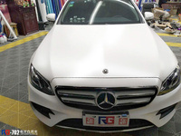 奔驰E300L-电光白-RG瑞集改色膜江苏泉州店出品
