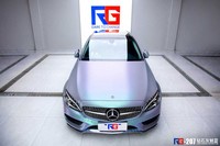 奔驰C200L-星空钻石灰魅蓝-RG瑞集名车改色贴膜