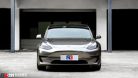 特斯拉model3-液态金属银-RG瑞集名车改色贴膜案例