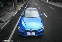 宝马320I-超亮金属蓝宝石-RG瑞集改色出品