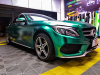 奔驰C200L-电光祖母绿-RG瑞集车身改色膜福建泉州加盟店出品
