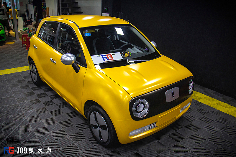 欧拉r1车身改色电光黄电光咖啡电光银 rg瑞集改色膜总店出品