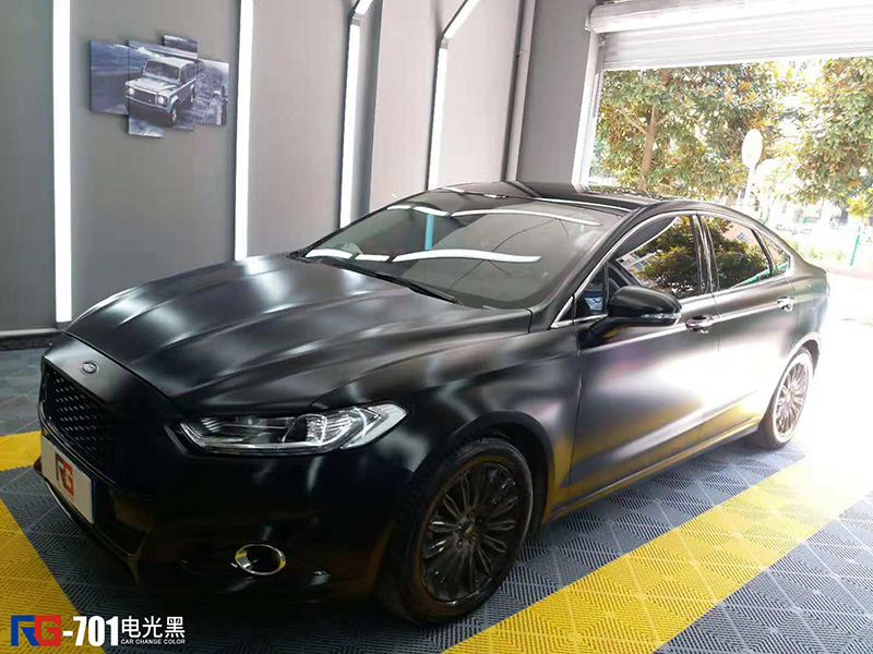 福特蒙迪欧车身改色电光黑 rg瑞集改色膜贵州贵阳店出品