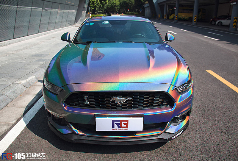 野马改色贴膜3d炫彩灰rg瑞集改色出品