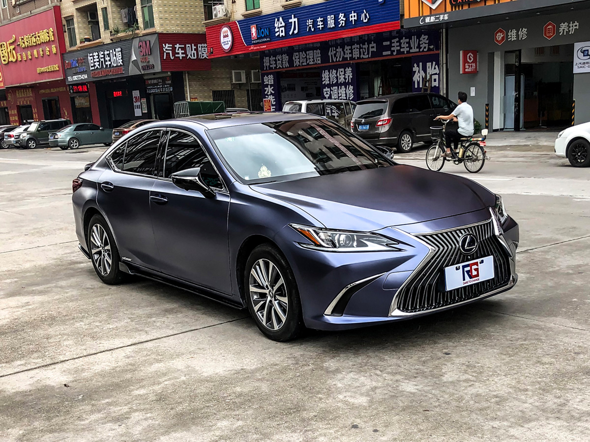 雷克萨斯es300-电光午夜蓝-rg瑞集改色膜东莞厚街加盟店出品 - rg瑞集