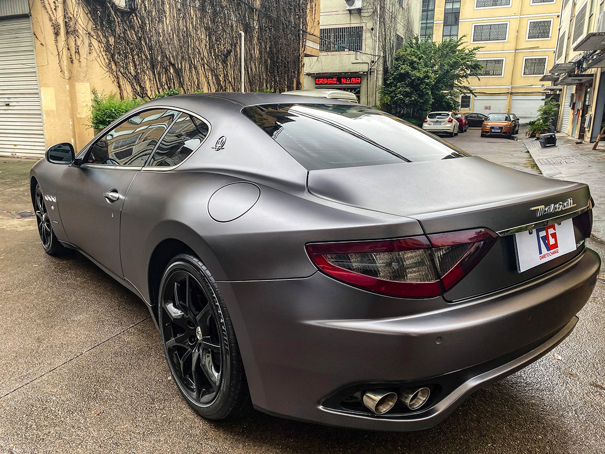 玛莎拉蒂gt车身改色电光太空灰rg瑞集改色膜浙江永康加盟店出品