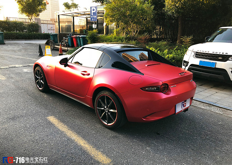 马自达mx5-电光红-rg瑞集改色膜总店出品 - rg瑞集名车改色