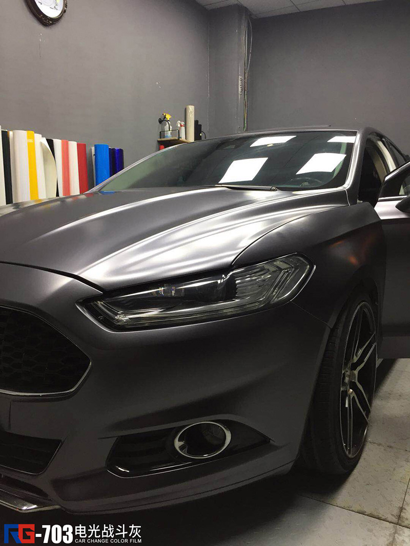 福特蒙迪欧车身改色电光战斗灰 rg瑞集改色膜河北石家庄店出品