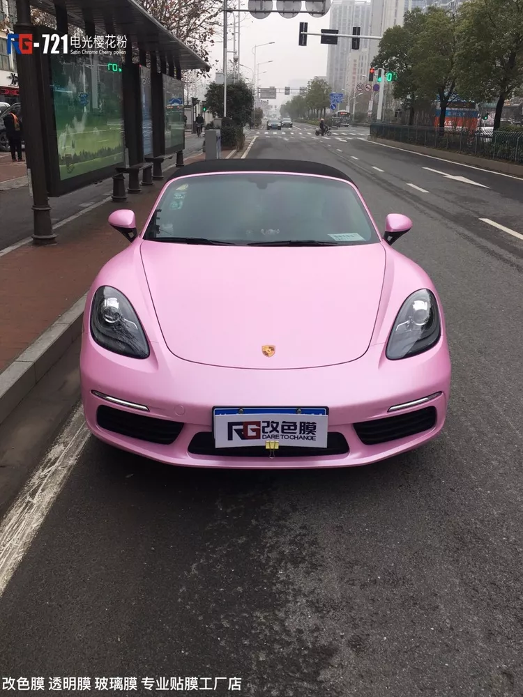 保时捷718汽车改色,保时捷改色贴膜,汽车改色加盟,英国rg瑞集汽车改色