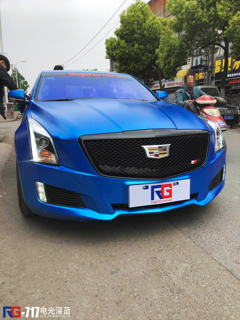 凯迪拉克-电光深蓝-rg瑞集改色膜江苏无锡店出品 - rg瑞集名车改色