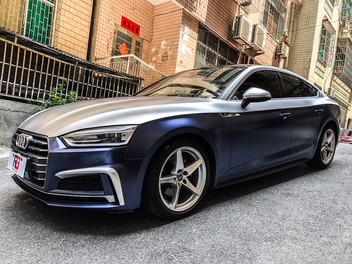 下面请欣赏奥迪a5改色贴膜效果完美始于每一细节 精彩源于无限创意