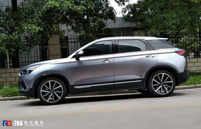 膜电光系列电光碳灰,下面请欣赏奔腾t77改色贴膜效果完美始于每一细节