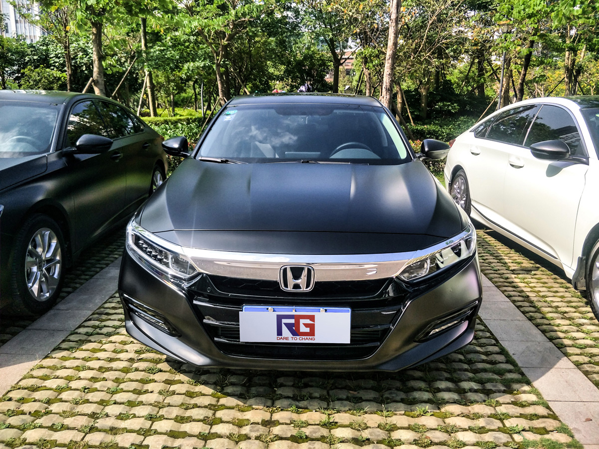 下面请欣赏本田雅阁改色贴膜效果完美始于每一细节 精彩源于无限创意