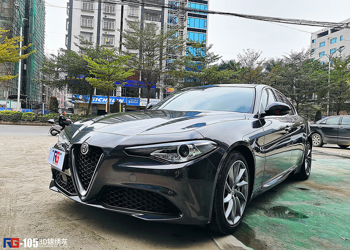 朱丽叶改色贴膜3d锦绣灰,作品出自广东化州加盟店