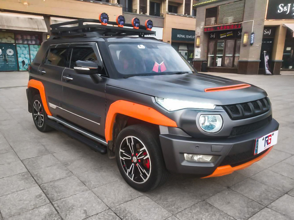 北汽bj20车身改色电光深邃灰rg瑞集改色膜韶关南雄加盟店出品