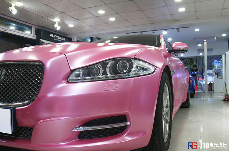 捷豹xjl车身贴膜电光粉 英国rg改色膜出品