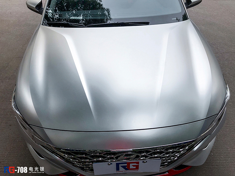 菲斯塔车身改色电光银rg瑞集改色膜浙江永康店出品