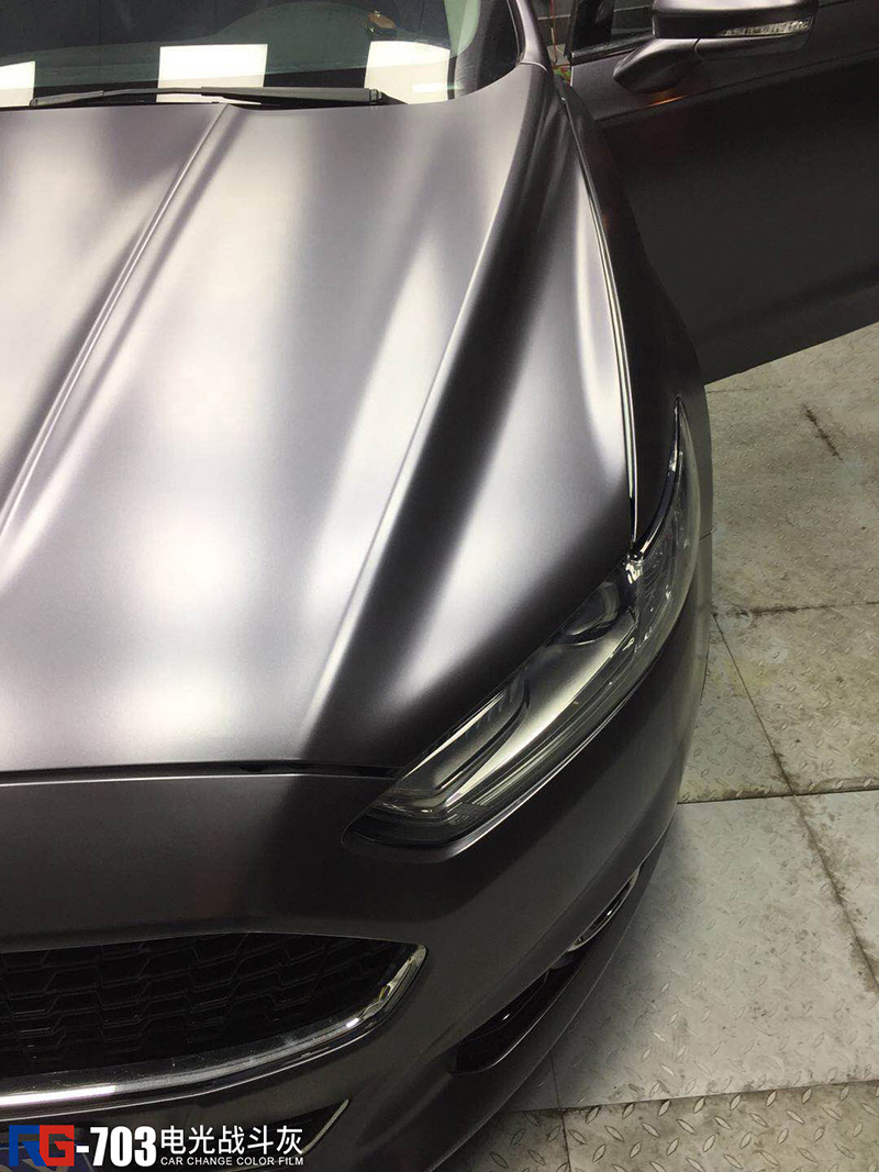 福特蒙迪欧车身改色电光战斗灰 rg瑞集改色膜河北石家庄店出品