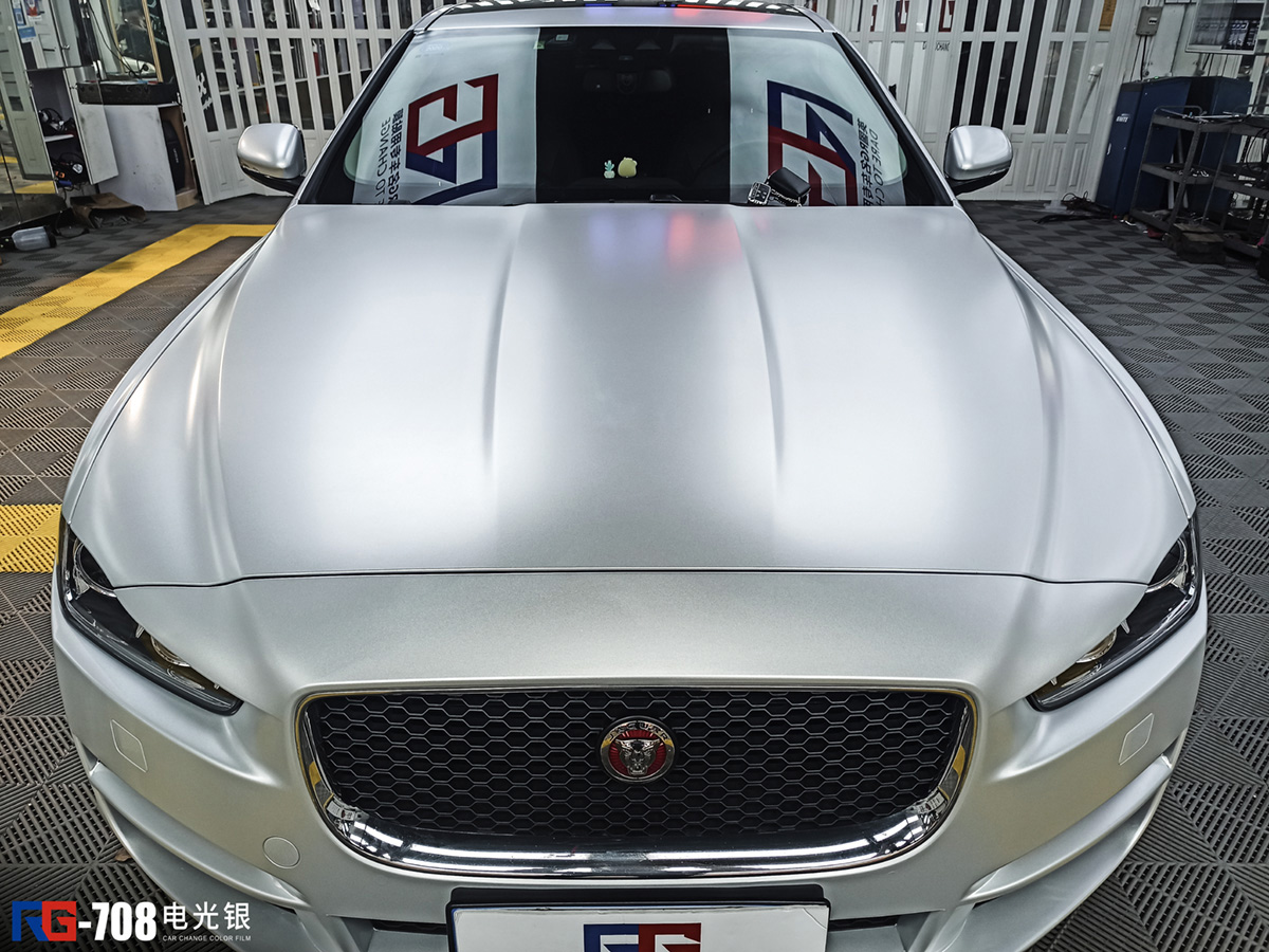 膜电光系列,电光银,下面请欣赏捷豹xel改色贴膜效果完美始于每一细节